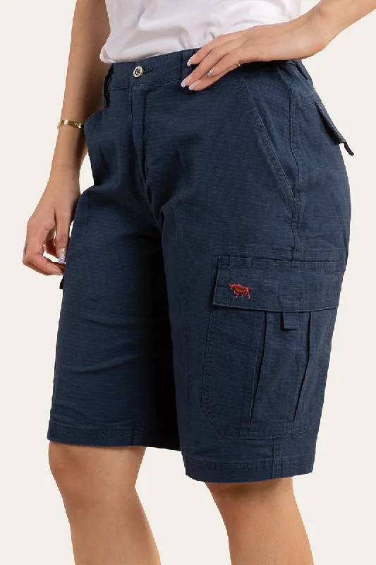 Clearwater Womens Ripstop Work Short - Dark Navy