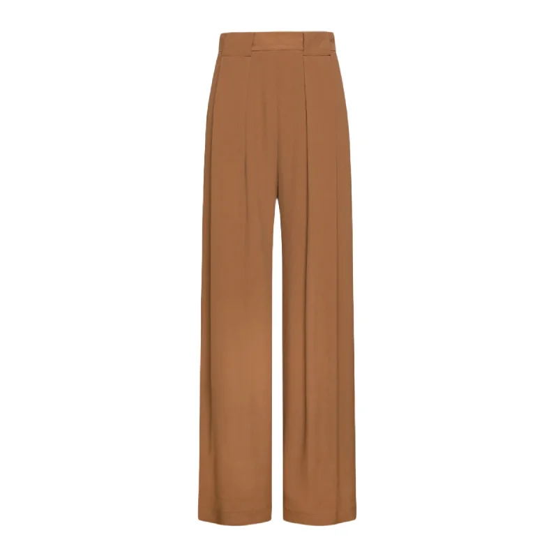 Momoni Aspen Ladies Pants Almond Acetate-Silk