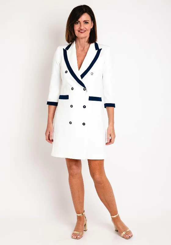 Edas Timone Blazer Dress, White