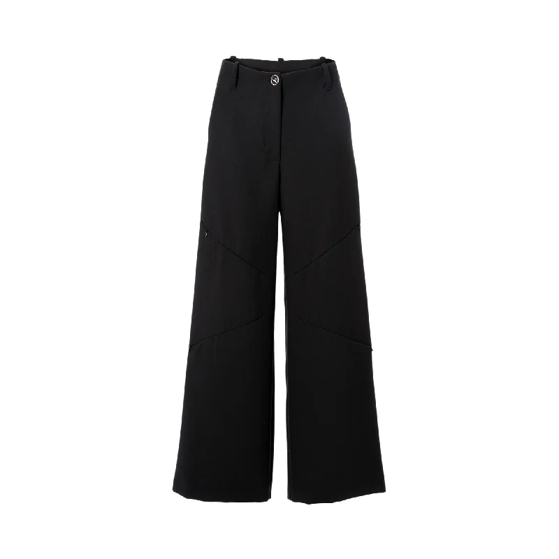 Oblique Women's Black Wide leg Pant