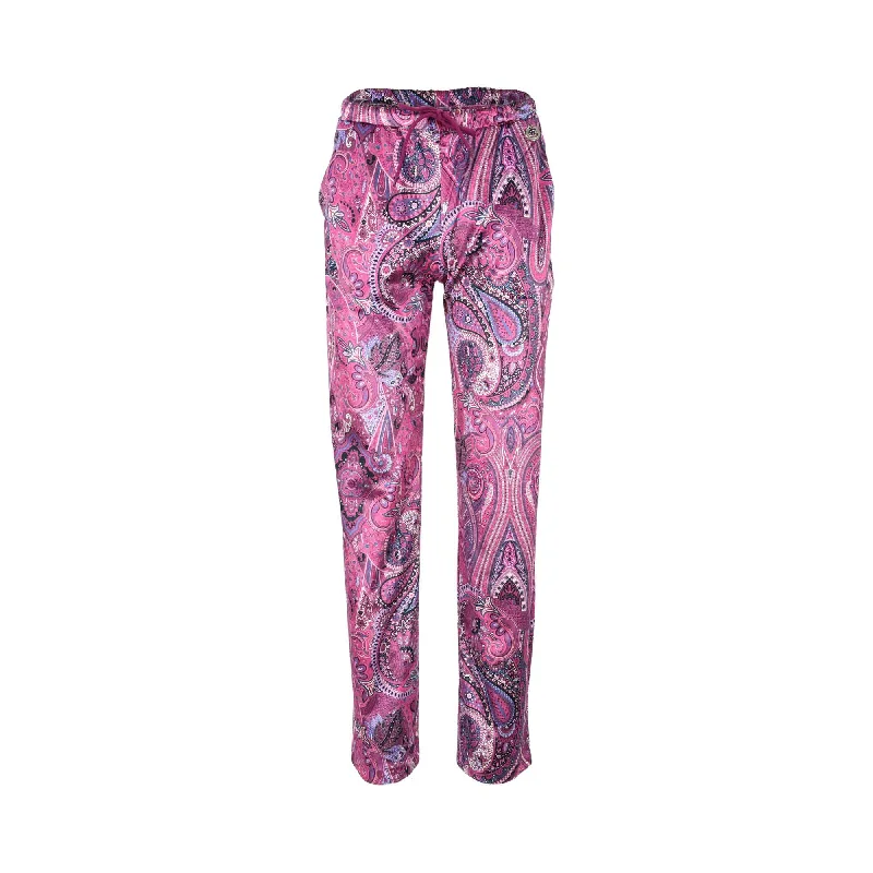 Gaelle Women's Multi-color Purple  Trouser