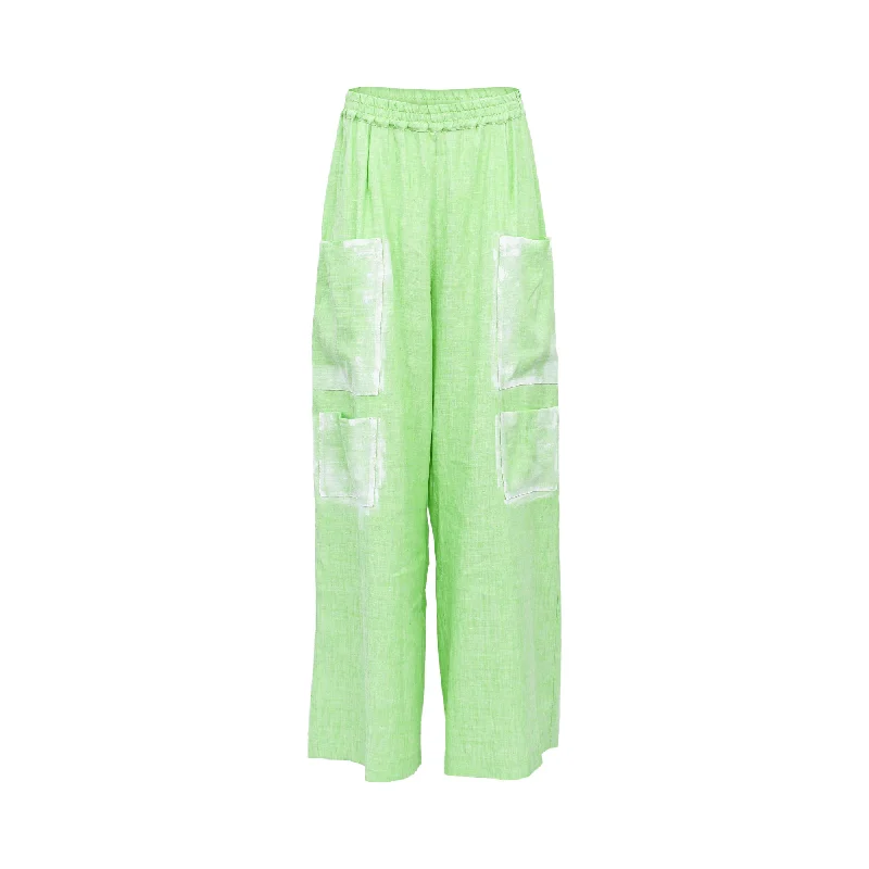 Oblique Women's Green Large Legs Pant