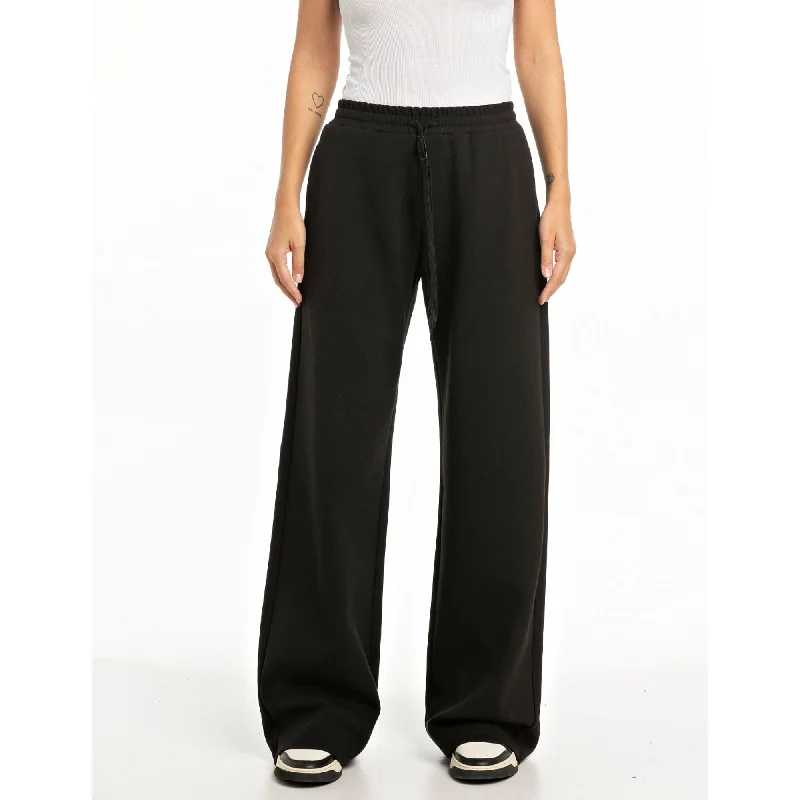 Replay Women's Wide Leg Black Trouser