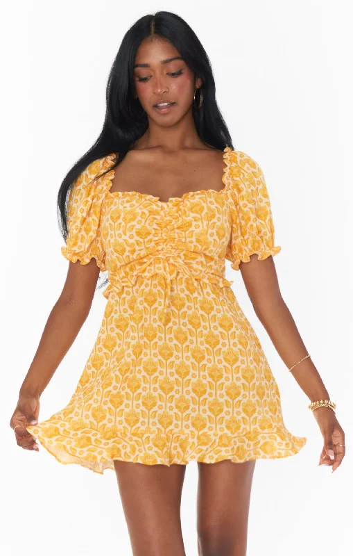 Sophie Mini Dress ~ Golden Fields