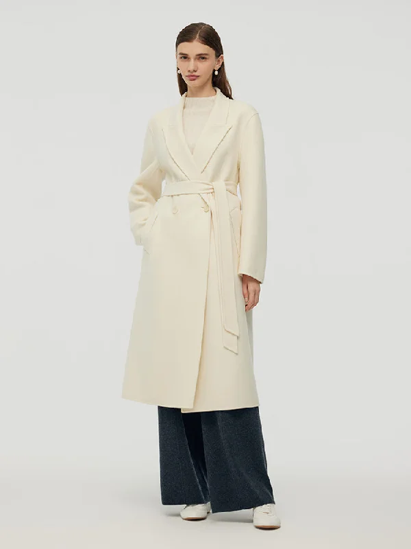 Cashmere Wool Women Wrap Overcoat