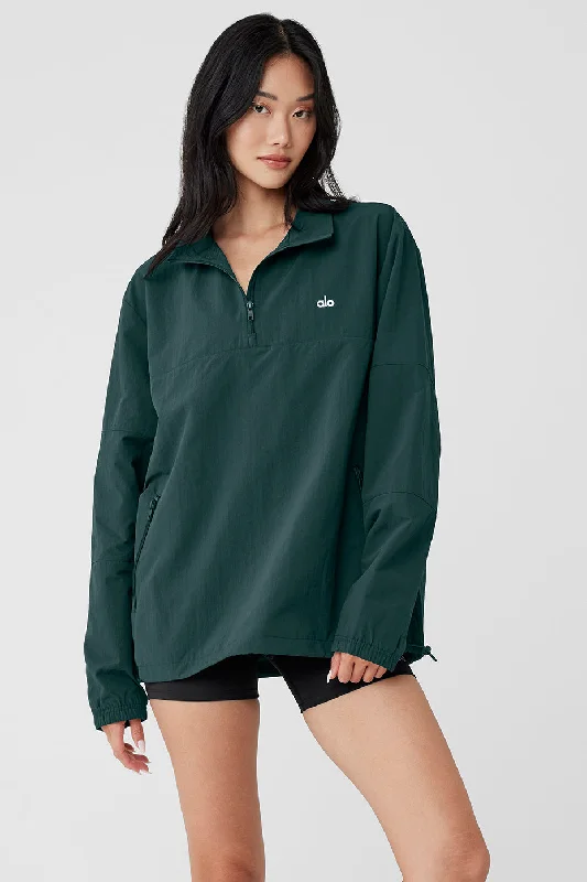 Takeaway Track Pullover - Midnight Green