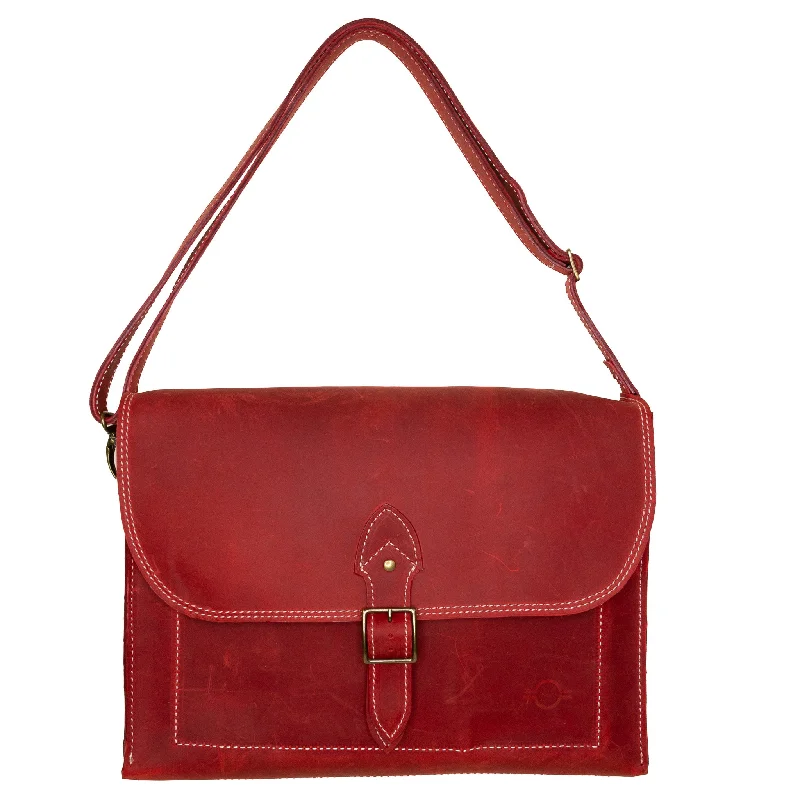 Ezra Laptop Bag: Red