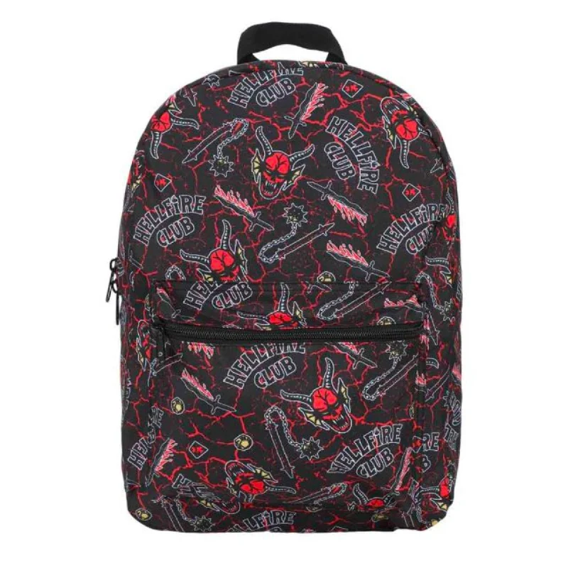 Stranger Things Hellfire Club AOP Nylon Laptop Backpack