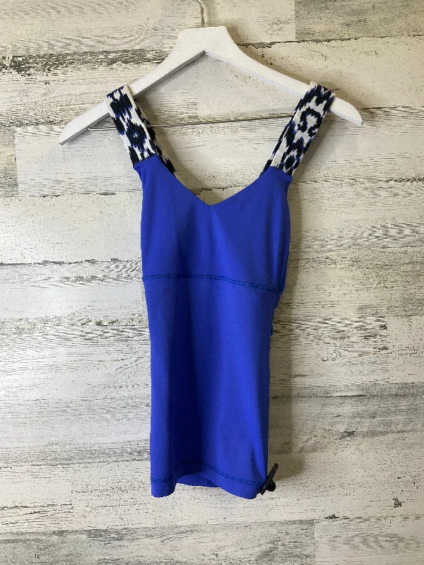 Black & Blue Athletic Tank Top Lululemon, Size S