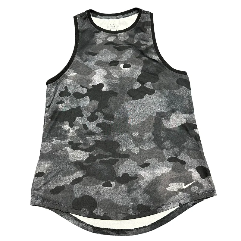 Black Grey Athletic Tank Top Nike Apparel, Size S