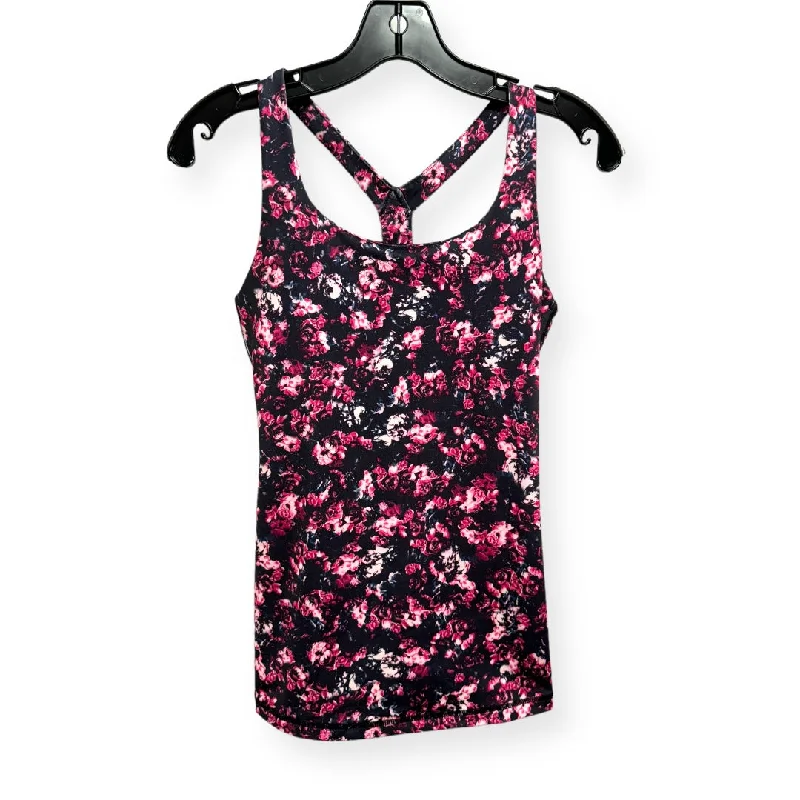 Floral Print Athletic Tank Top Kira Grace, Size S