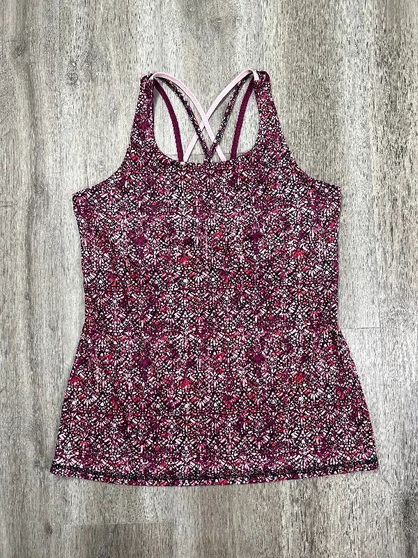 Pink & Purple Athletic Tank Top Gaiam, Size Xl