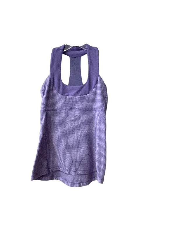 Purple Athletic Tank Top Lululemon, Size S