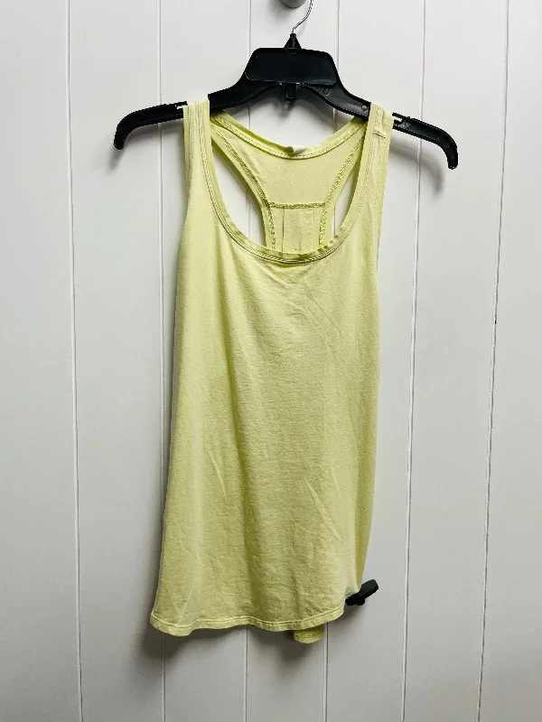 Yellow Athletic Tank Top Lululemon, Size 4