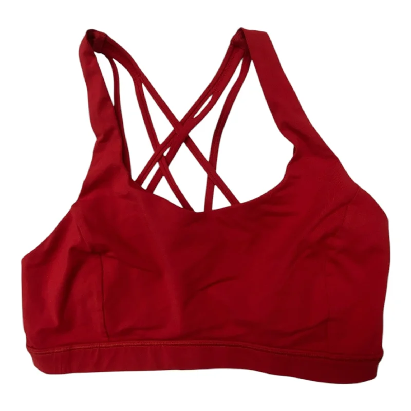 Athletic Bra By Lululemon In Red, Size: 8