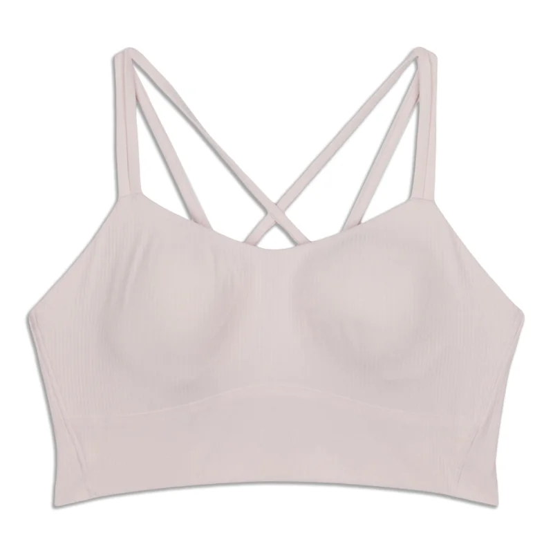 Like A Cloud Ribbed Longline Bra - Resale