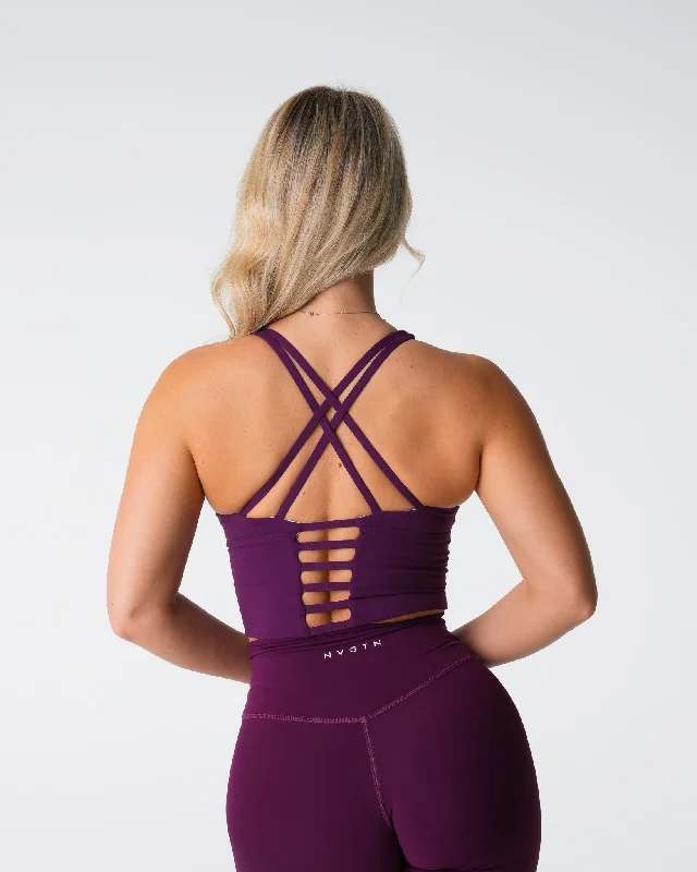 Plum Matrix Bra Top