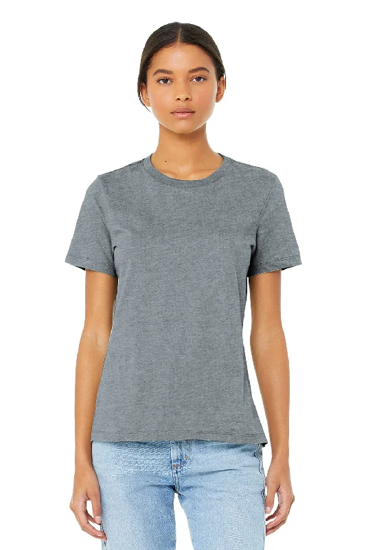 Bella + Canvas Womens Relaxed Jersey Short Sleeve Crewneck T-Shirt - Athletic Grey