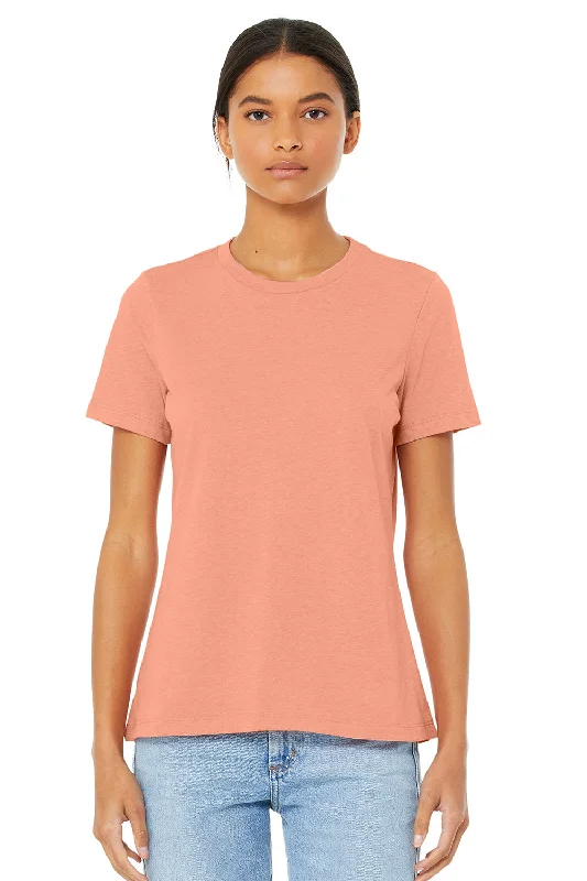 Bella + Canvas Womens Short Sleeve Crewneck T-Shirt - Sunset Orange