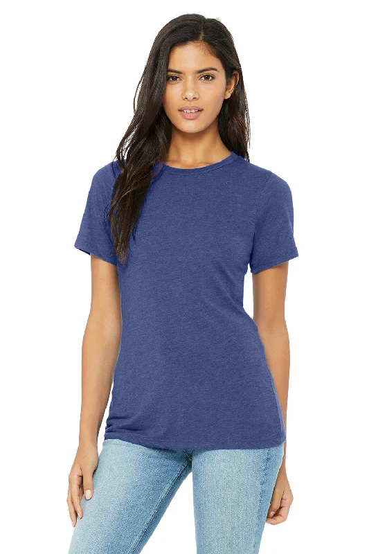 Bella + Canvas Womens Short Sleeve Crewneck T-Shirt - True Royal Blue