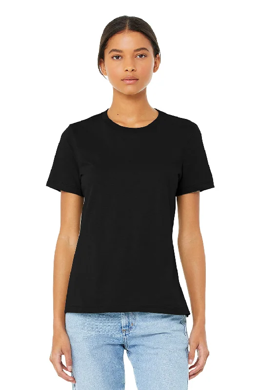 Bella + Canvas Womens Relaxed Jersey Short Sleeve Crewneck T-Shirt - Black