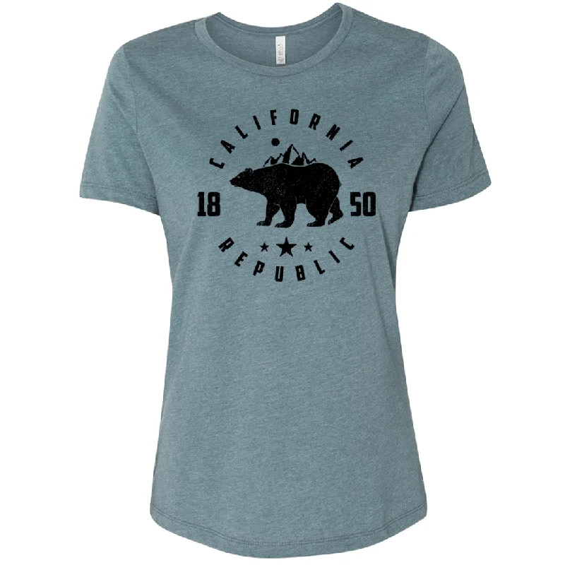 California Republic Mountains Women's Relaxed Jersey Tee