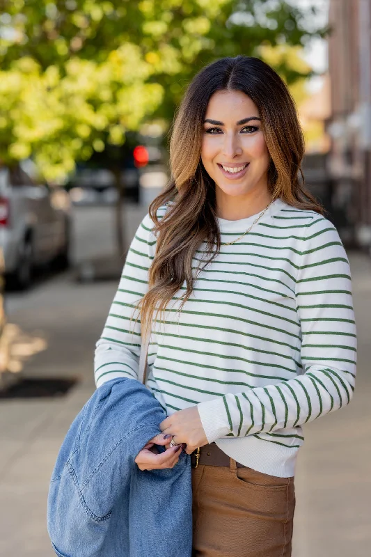 Everyday Striped Sweater Tee