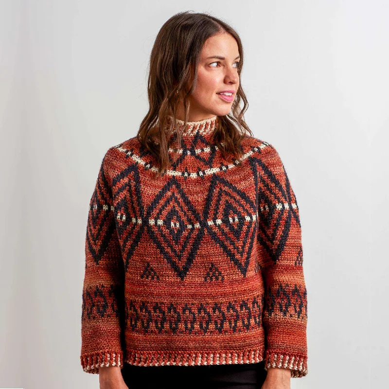 Free Alcona Colourwork Crochet Sweater Pattern