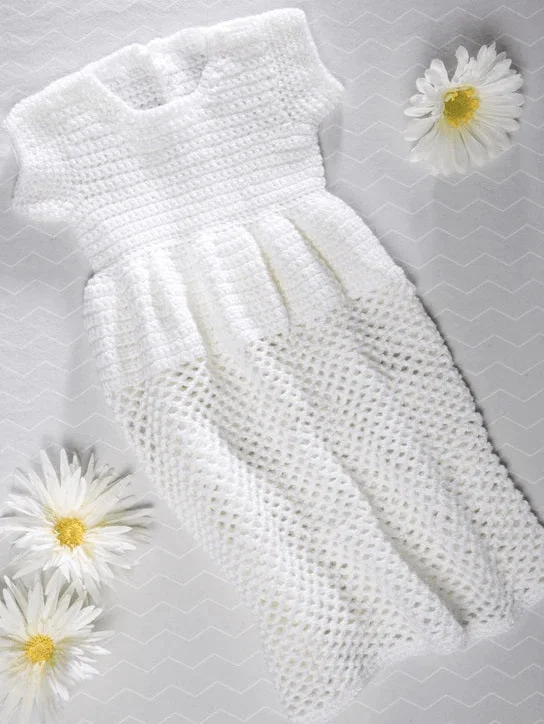 Free Baby Crochet Christening Gown Pattern