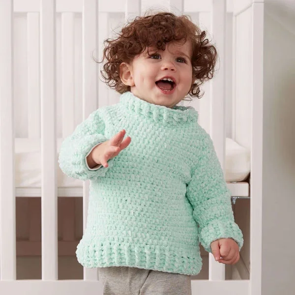 FREE BERNAT CROCHET VELVET SWEATER PATTERN