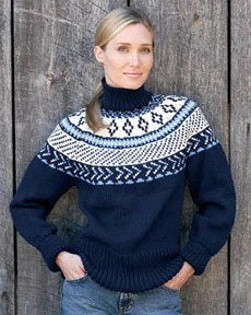 Free Fair Isle Yoke Pullover Knit Pattern