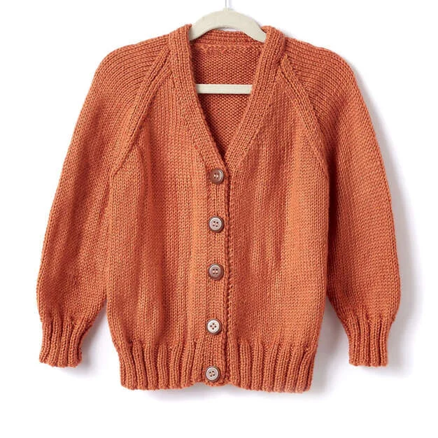 Free Knit V-Neck Cardigan Pattern