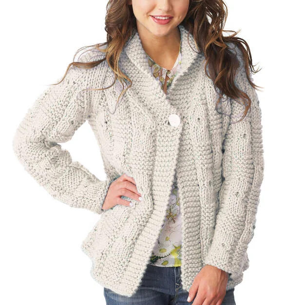 Free Textured Checks Cardigan Pattern