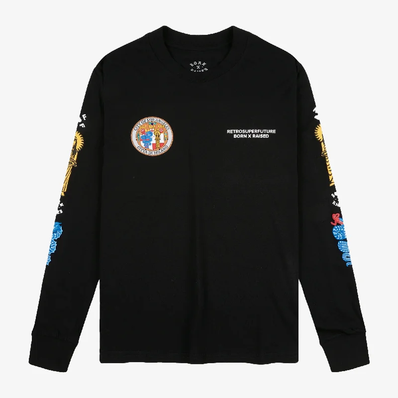 Retrosuperfuture | BORN X RAISED LONGSLEEVE  { BLACK