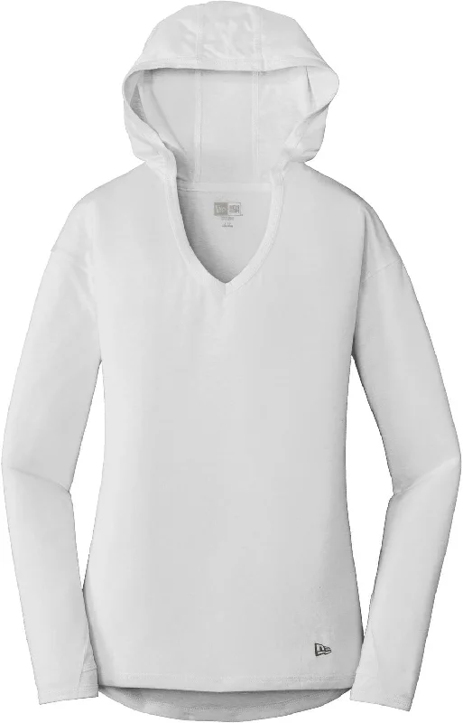 CLOSEOUT - New Era Ladies Tri-Blend Performance Pullover Hoodie Tee