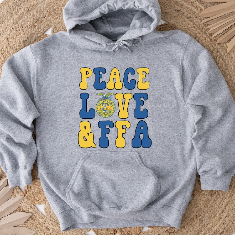 Peace Love FFA Hoodie (S-3XL) Unisex - Multiple Colors!