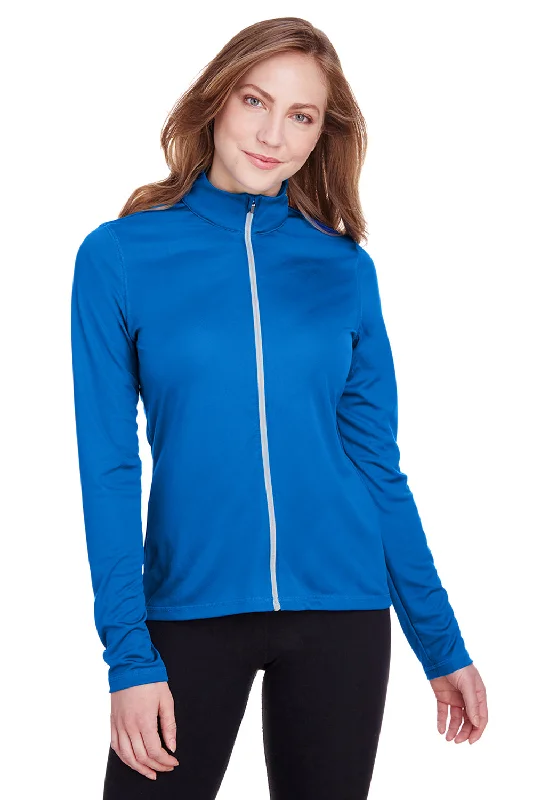 Puma Womens Icon Performance Moisture Wicking Full Zip Sweatshirt - Lapis Blue