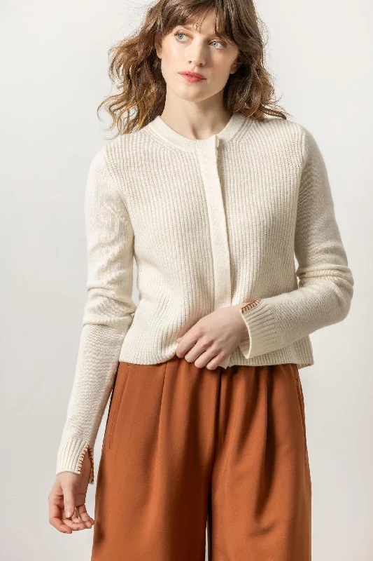 Ribbed Cardigan Sweater