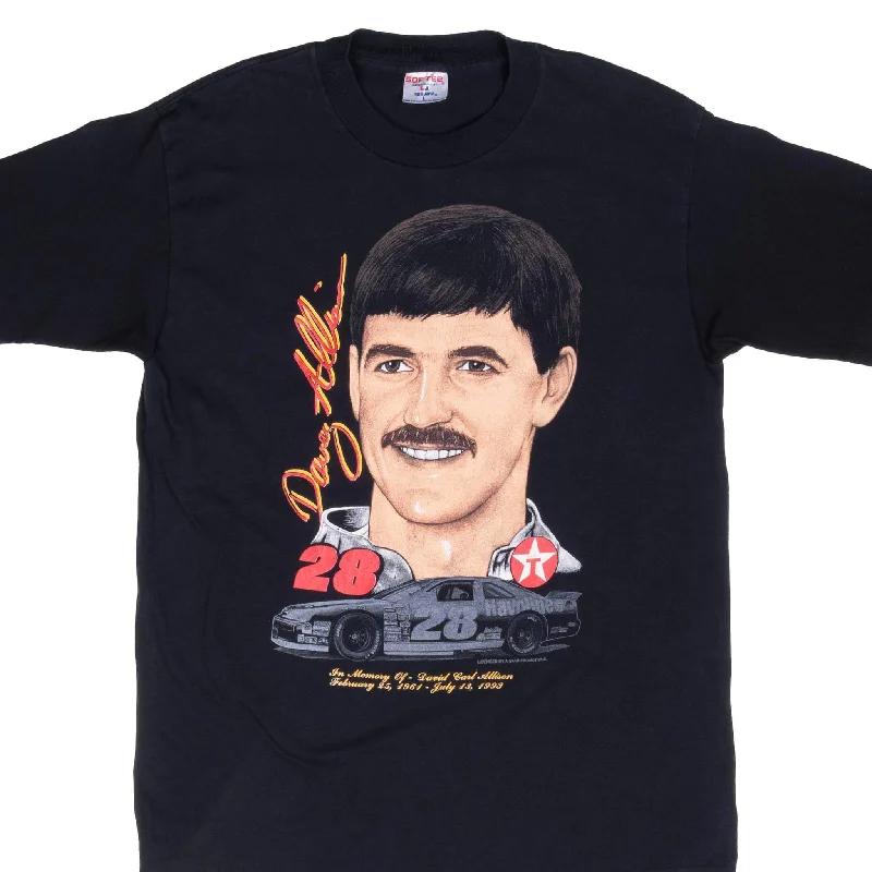 VINTAGE NASCAR RACING DAVEY ALLISON 1993 MEMORIAL TEE SHIRTLARGE MADE USA