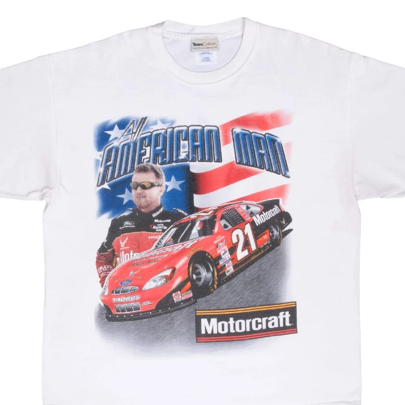 VINTAGE NASCAR RICKY RUDD ALL AMERICAN MAN 2000s TEE SHIRT SIZE XL