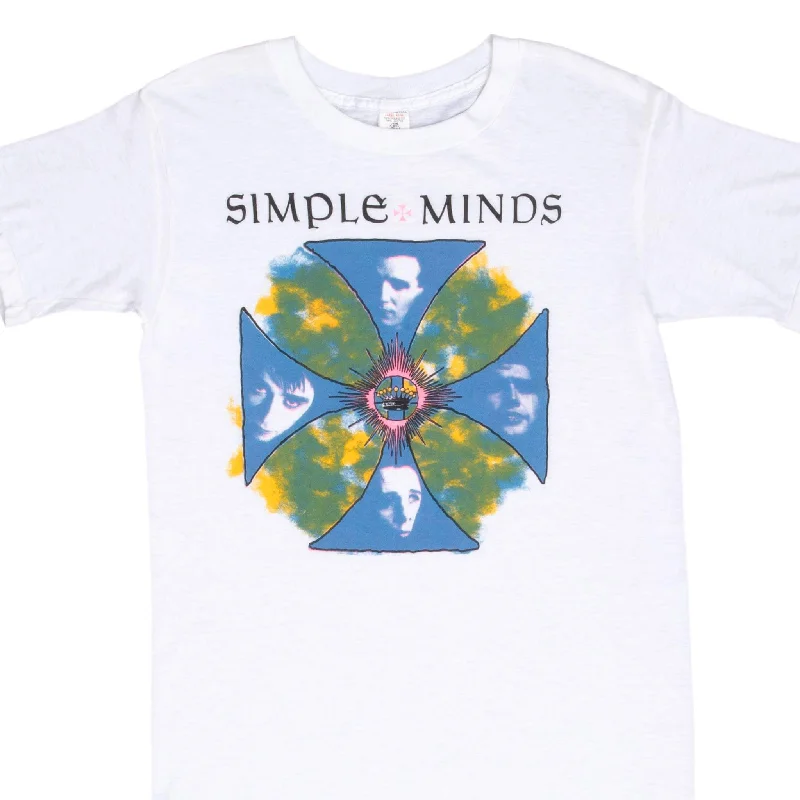 VINTAGE SIMPLE MINDS 1980S TEE SHIRT SIZE SMALL MADE IN USA