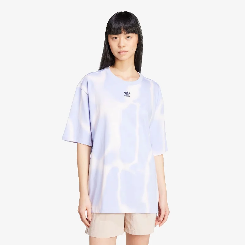 Adidas Originals | WMN'S DYE ALLOVER PRINT TEE  { VIOLET TONE