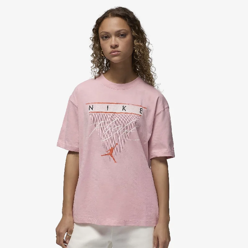 Nike | WMN'S FLIGHT HERITAGE GRAPHIC TEE  { PINK GLAZE/COSMIC CLAY